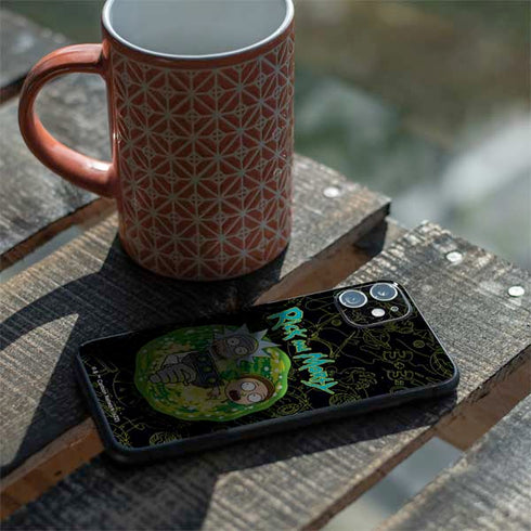 Adult Swim Rick and Morty Portal Travel iPhone 11 Skin